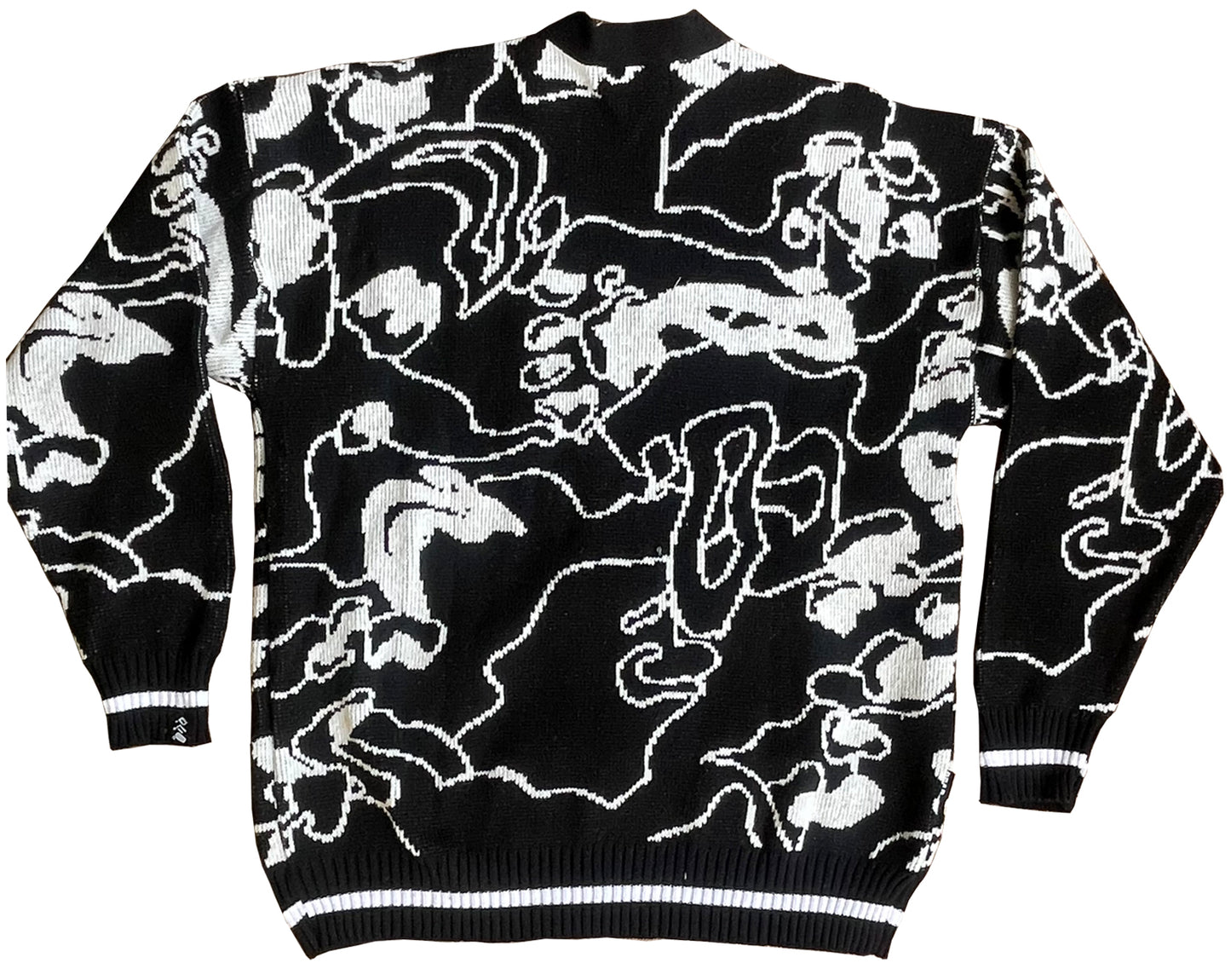 DEAD. camo knitted cardigan B