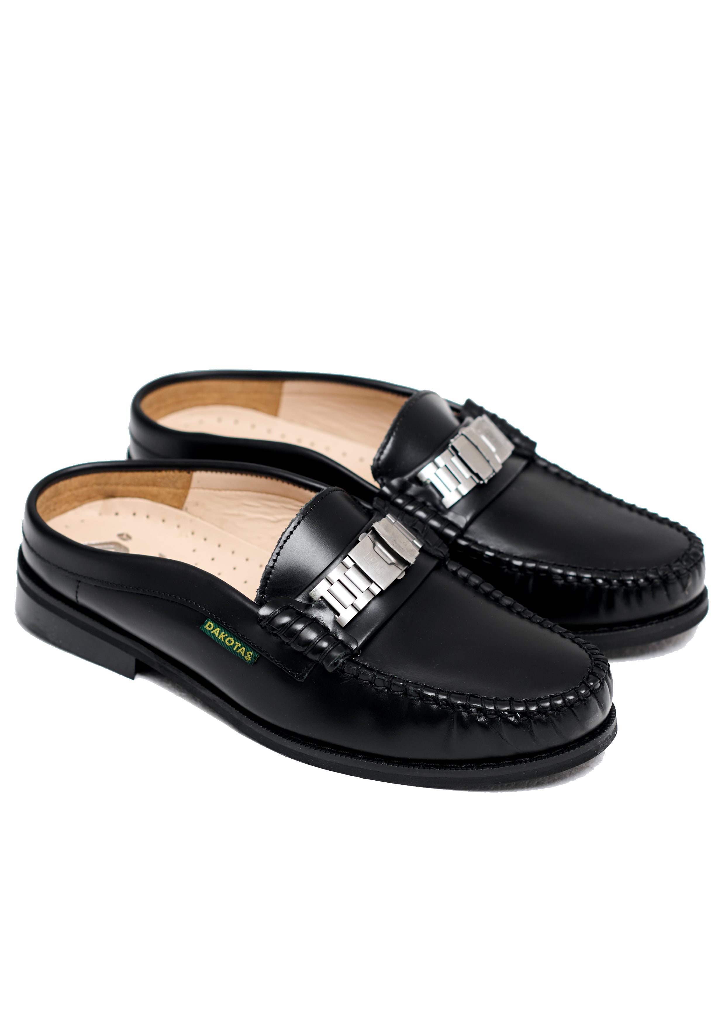D.AKOTAS - Silver Buckle Mules – DEAD.
