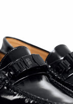 D.AKOTAS - Black Buckle Moccasins
