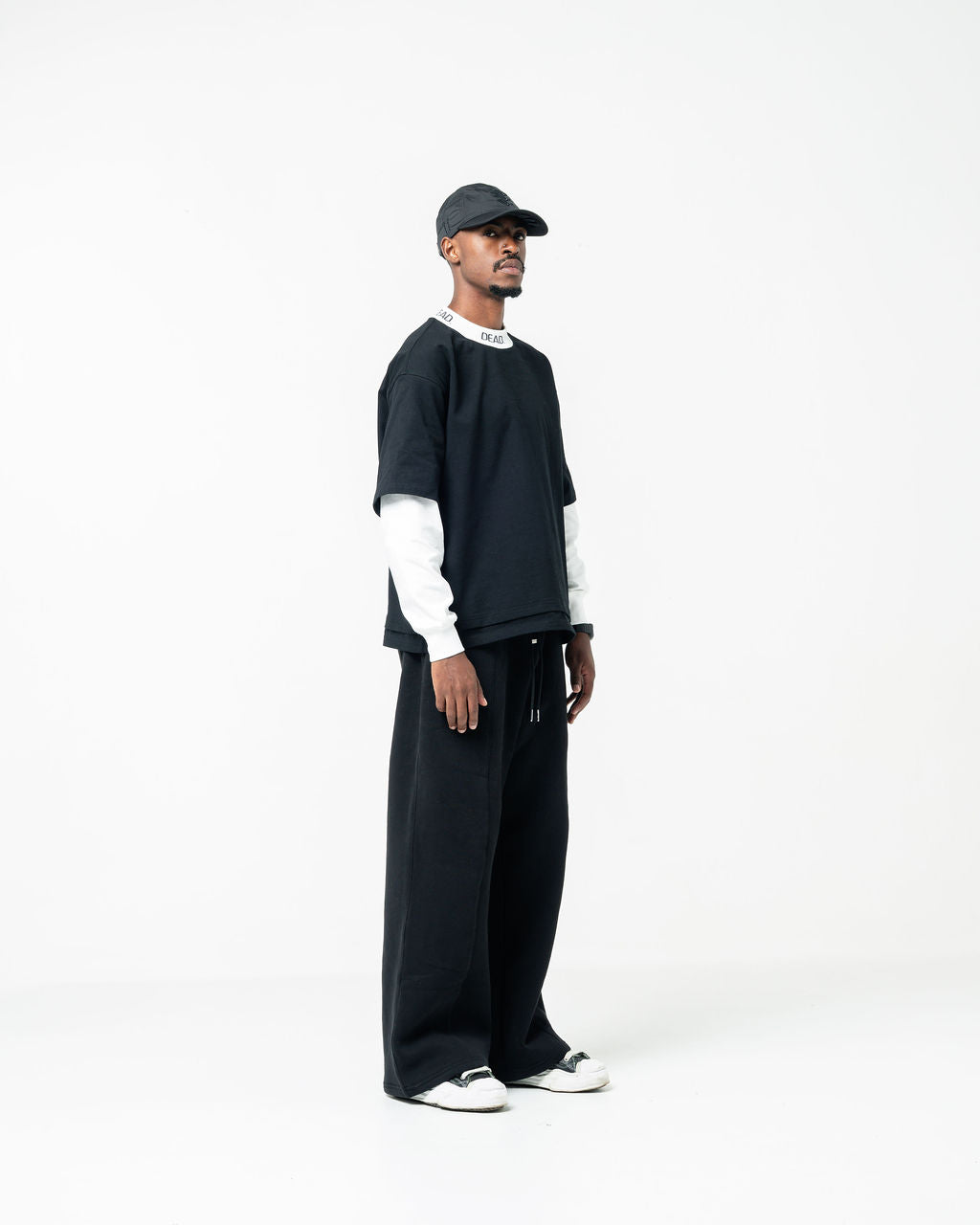 Two Coloured Ribbed Long Sleeve T-shirt