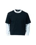 Two Coloured Ribbed Long Sleeve T-shirt