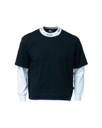 Two Coloured Ribbed Long Sleeve T-shirt