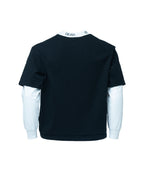 Two Coloured Ribbed Long Sleeve T-shirt